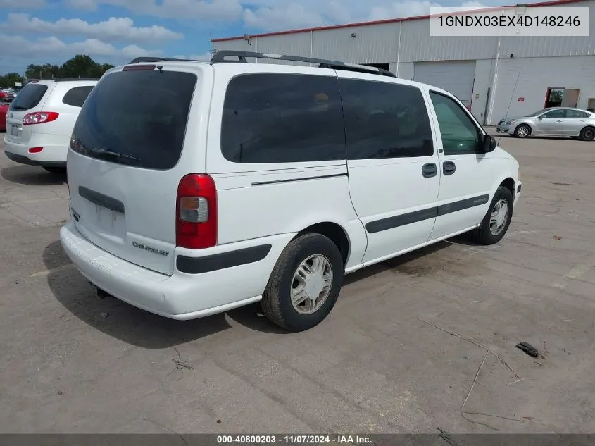 2004 Chevrolet Venture Ls VIN: 1GNDX03EX4D148246 Lot: 40800203