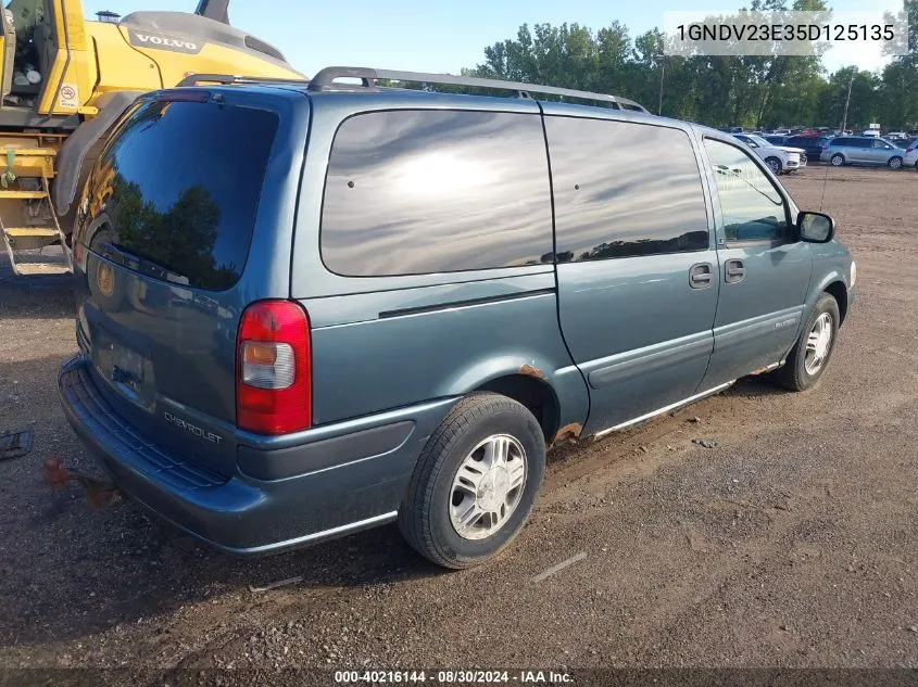 1GNDV23E35D125135 2005 Chevrolet Venture Ls