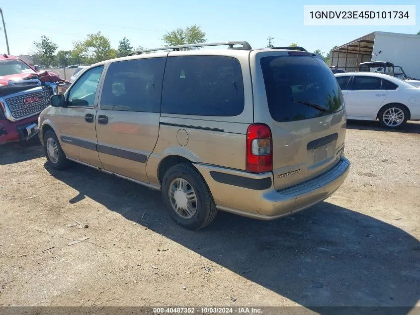 2005 Chevrolet Venture Ls VIN: 1GNDV23E45D101734 Lot: 40487352