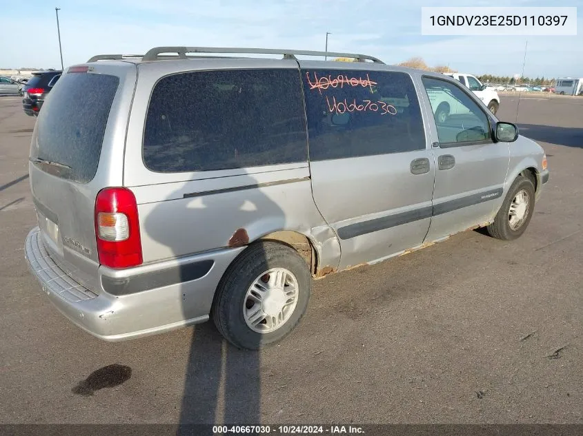 1GNDV23E25D110397 2005 Chevrolet Venture Ls