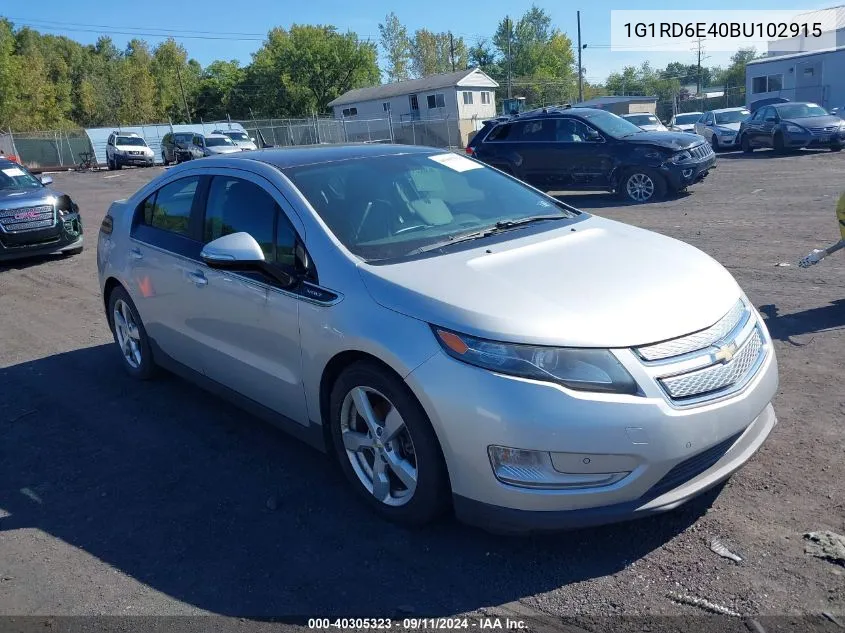 2011 Chevrolet Volt VIN: 1G1RD6E40BU102915 Lot: 40305323