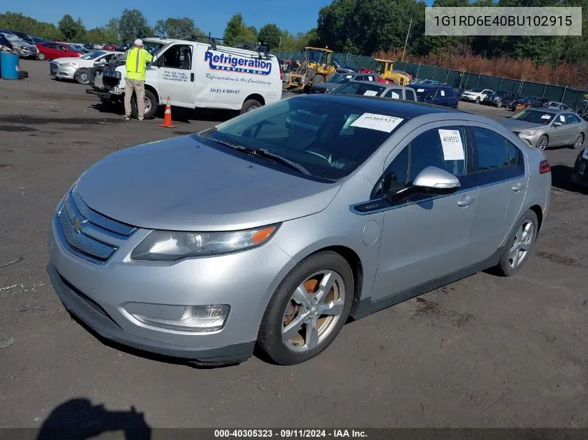 1G1RD6E40BU102915 2011 Chevrolet Volt