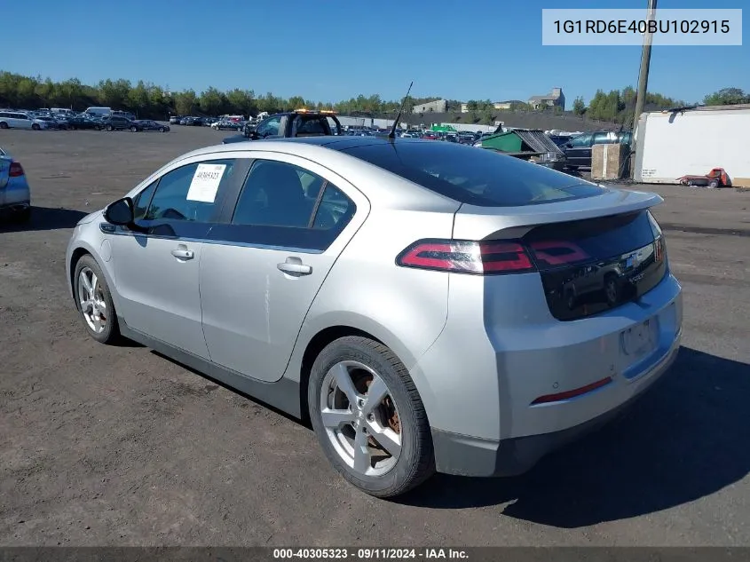 1G1RD6E40BU102915 2011 Chevrolet Volt