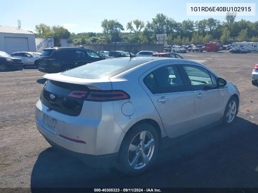 1G1RD6E40BU102915 2011 Chevrolet Volt