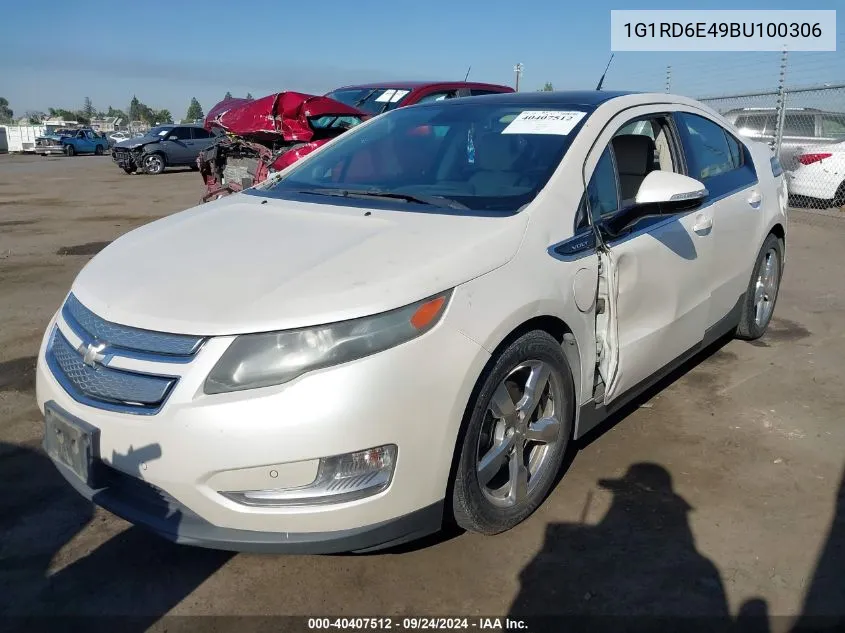 2011 Chevrolet Volt VIN: 1G1RD6E49BU100306 Lot: 40407512