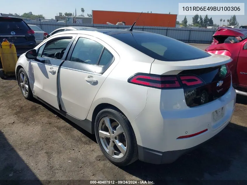 2011 Chevrolet Volt VIN: 1G1RD6E49BU100306 Lot: 40407512