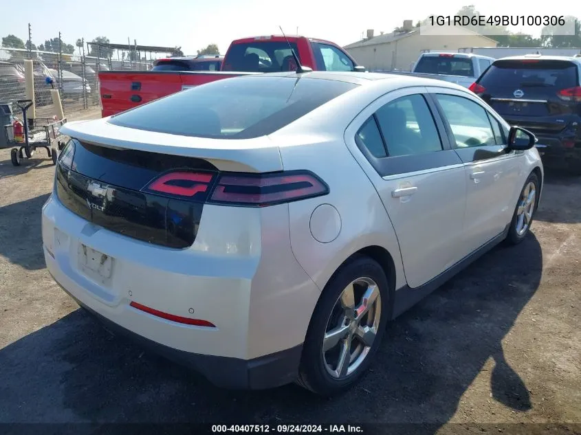 2011 Chevrolet Volt VIN: 1G1RD6E49BU100306 Lot: 40407512