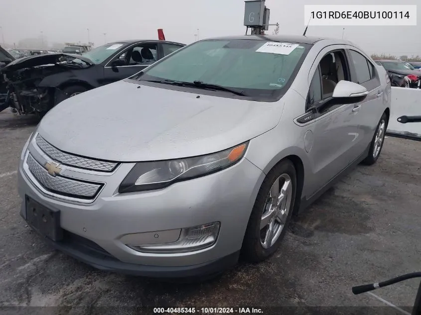 2011 Chevrolet Volt VIN: 1G1RD6E40BU100114 Lot: 40485345