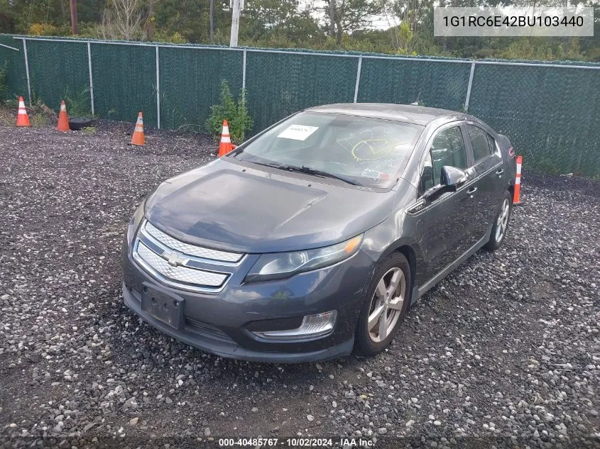 2011 Chevrolet Volt VIN: 1G1RC6E42BU103440 Lot: 40485767