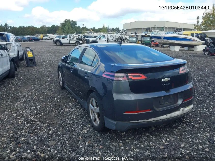 2011 Chevrolet Volt VIN: 1G1RC6E42BU103440 Lot: 40485767