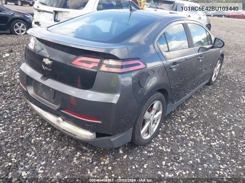 2011 Chevrolet Volt VIN: 1G1RC6E42BU103440 Lot: 40485767