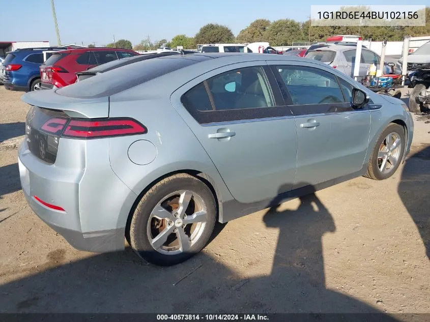 2011 Chevrolet Volt VIN: 1G1RD6E44BU102156 Lot: 40573814