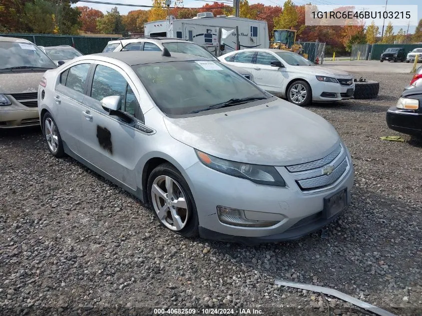 2011 Chevrolet Volt VIN: 1G1RC6E46BU103215 Lot: 40682509