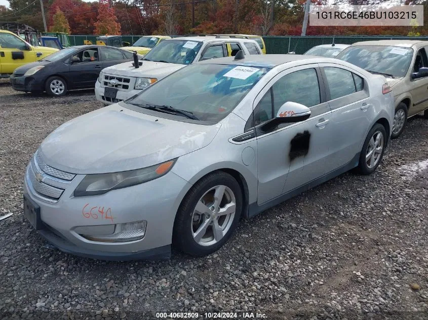 2011 Chevrolet Volt VIN: 1G1RC6E46BU103215 Lot: 40682509