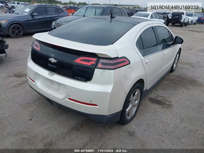 2011 Chevrolet Volt VIN: 1G1RD6E44BU103033 Lot: 40756901