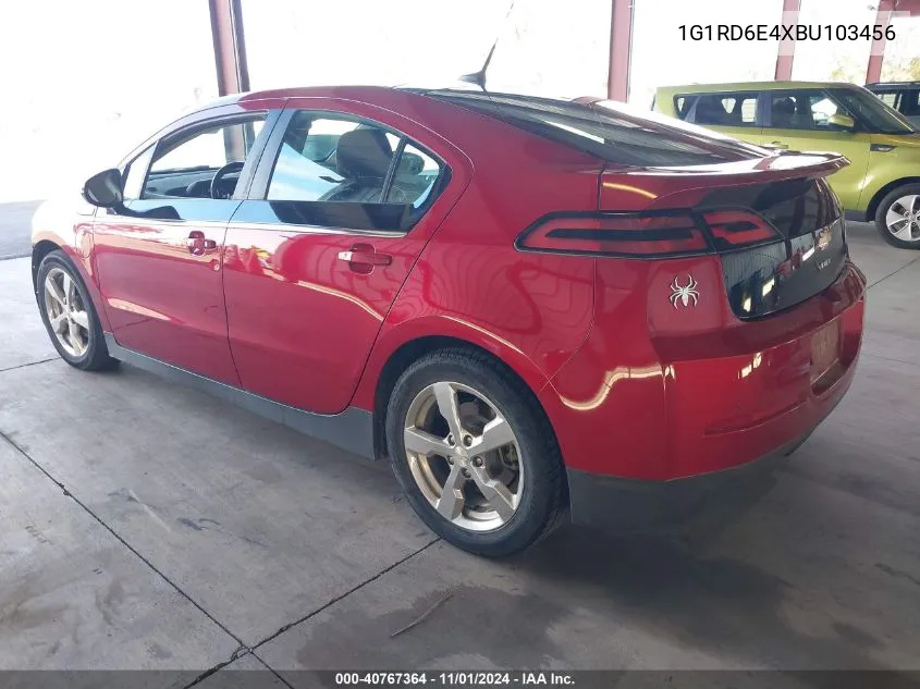 2011 Chevrolet Volt VIN: 1G1RD6E4XBU103456 Lot: 40767364