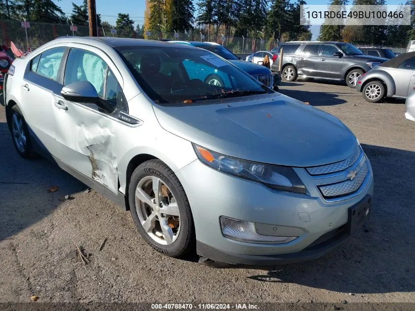 2011 Chevrolet Volt VIN: 1G1RD6E49BU100466 Lot: 40788470