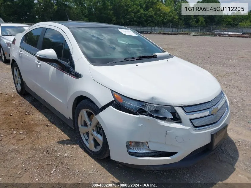 2012 Chevrolet Volt VIN: 1G1RA6E45CU112205 Lot: 40029075