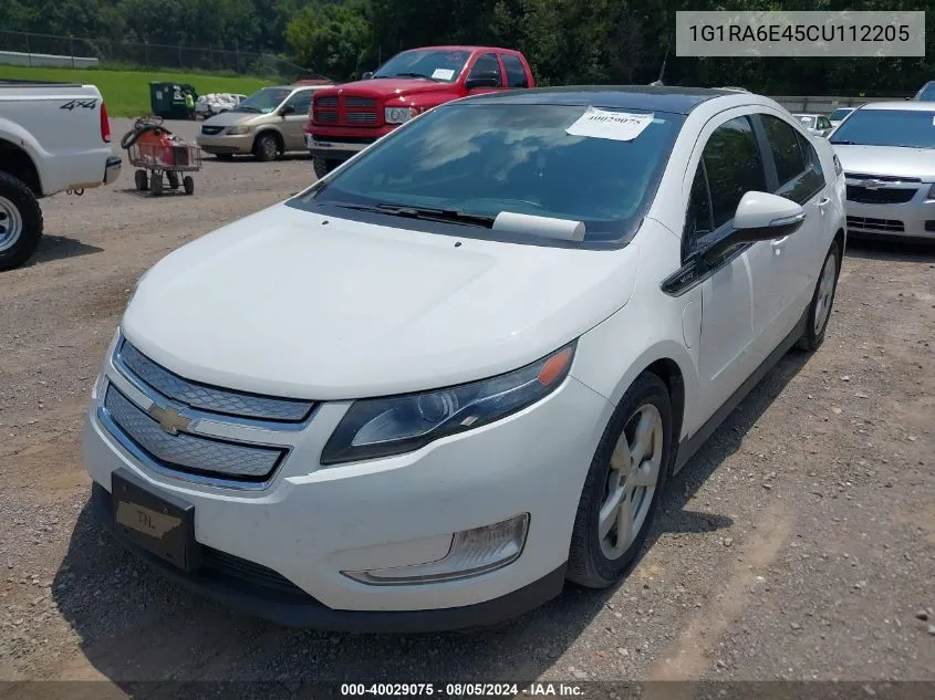 2012 Chevrolet Volt VIN: 1G1RA6E45CU112205 Lot: 40029075