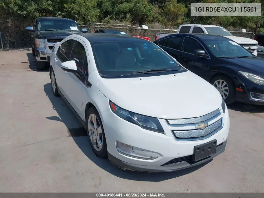 2012 Chevrolet Volt VIN: 1G1RD6E4XCU115561 Lot: 40186441