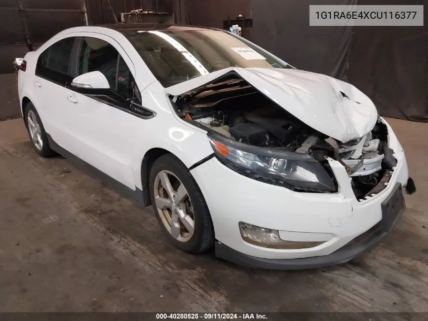 2012 Chevrolet Volt VIN: 1G1RA6E4XCU116377 Lot: 40280525