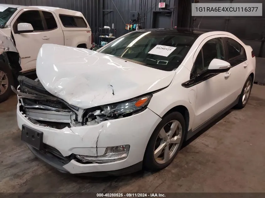 2012 Chevrolet Volt VIN: 1G1RA6E4XCU116377 Lot: 40280525