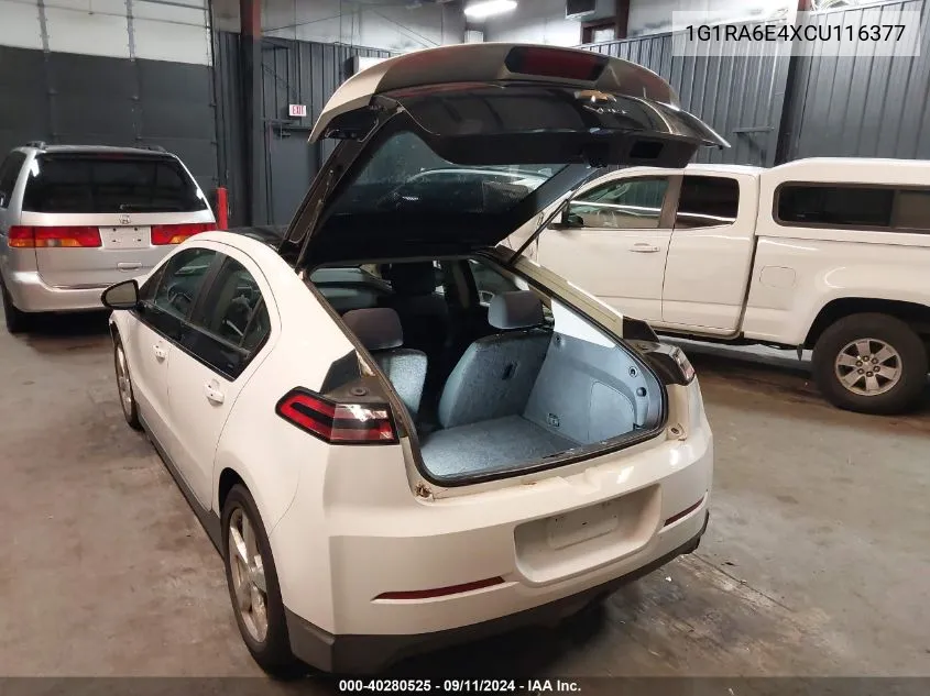 2012 Chevrolet Volt VIN: 1G1RA6E4XCU116377 Lot: 40280525