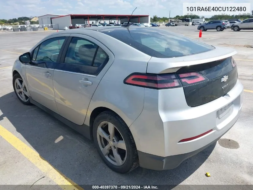 1G1RA6E40CU122480 2012 Chevrolet Volt