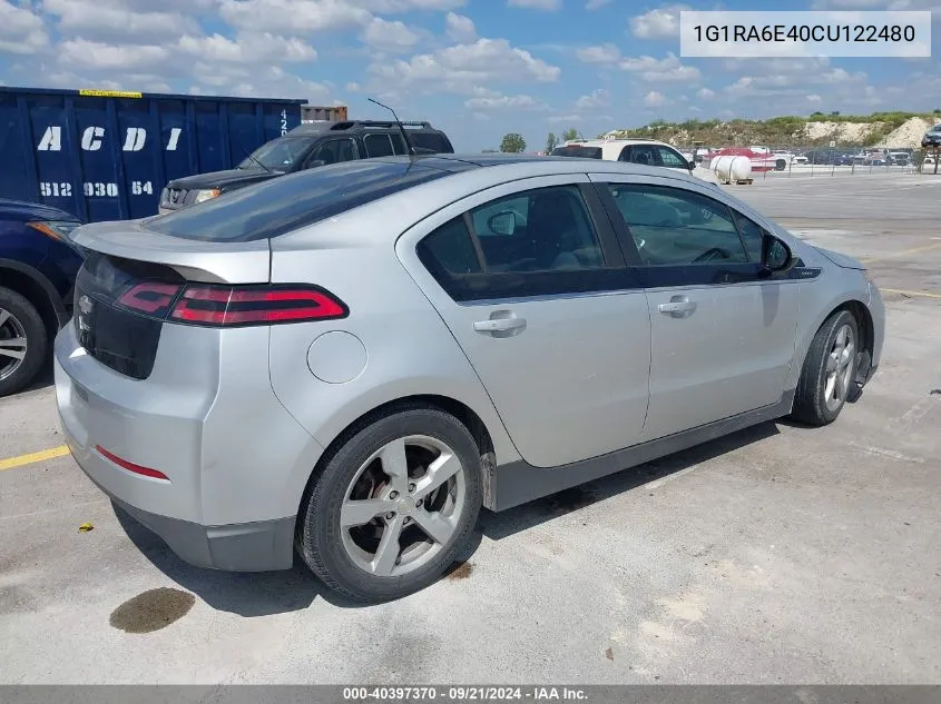 1G1RA6E40CU122480 2012 Chevrolet Volt