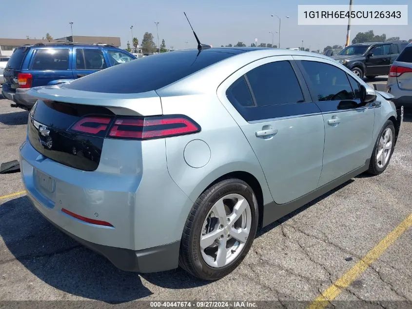 1G1RH6E45CU126343 2012 Chevrolet Volt