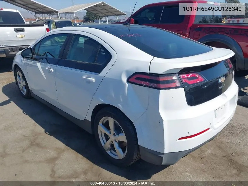 2012 Chevrolet Volt VIN: 1G1RH6E49CU128340 Lot: 40458313