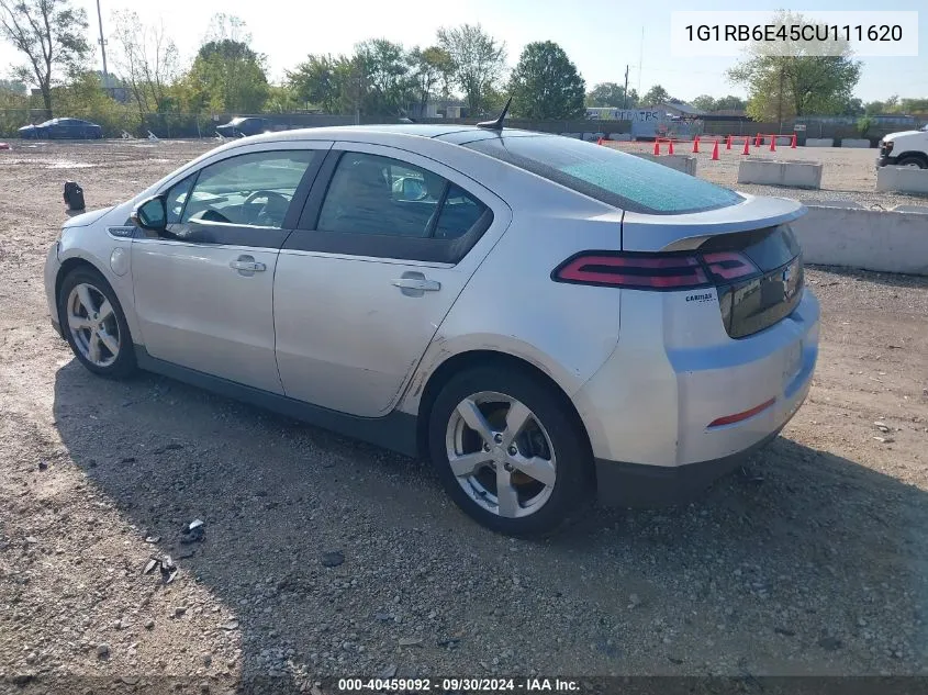 2012 Chevrolet Volt VIN: 1G1RB6E45CU111620 Lot: 40459092