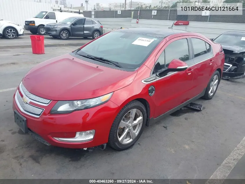 2012 Chevrolet Volt VIN: 1G1RD6E46CU121664 Lot: 40463260