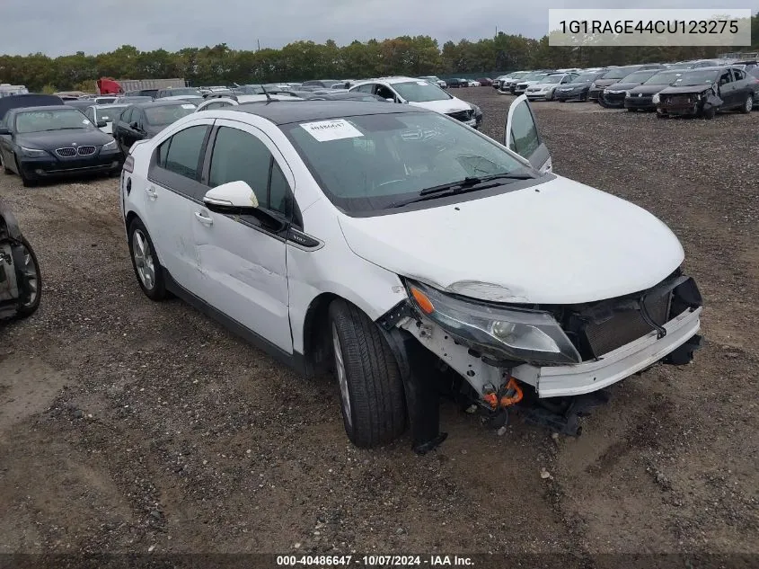 2012 Chevrolet Volt VIN: 1G1RA6E44CU123275 Lot: 40486647