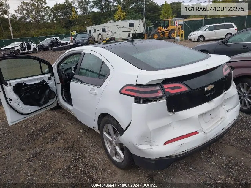 2012 Chevrolet Volt VIN: 1G1RA6E44CU123275 Lot: 40486647