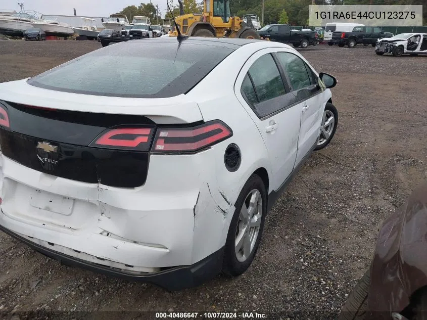 2012 Chevrolet Volt VIN: 1G1RA6E44CU123275 Lot: 40486647