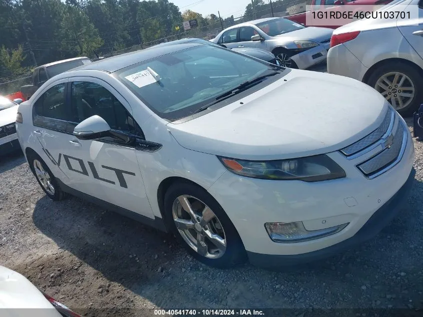 2012 Chevrolet Volt VIN: 1G1RD6E46CU103701 Lot: 40541740