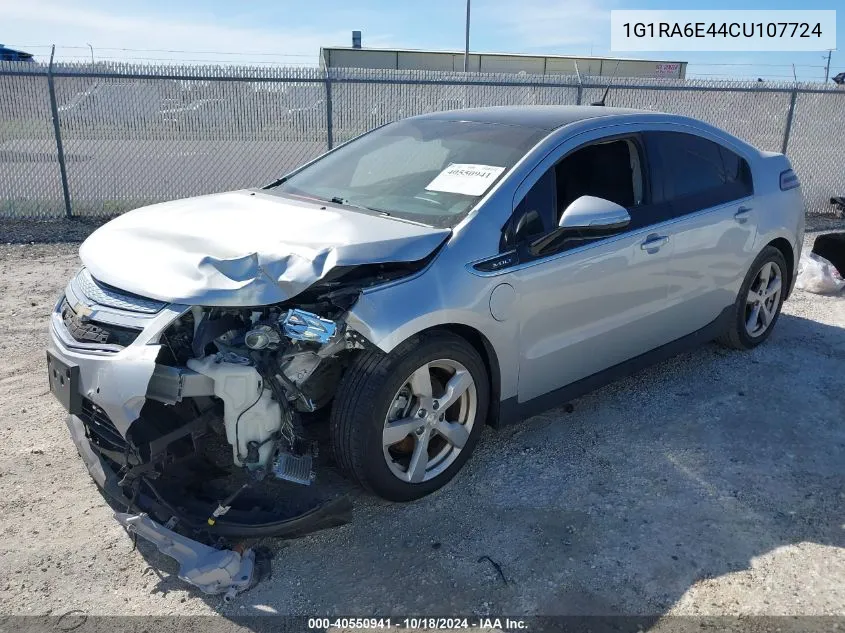 2012 Chevrolet Volt VIN: 1G1RA6E44CU107724 Lot: 40550941