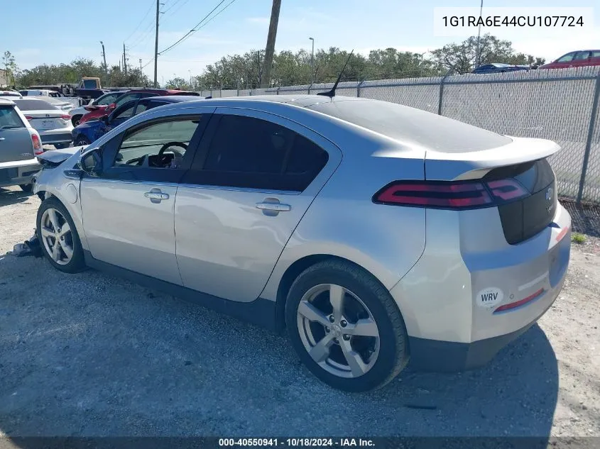 2012 Chevrolet Volt VIN: 1G1RA6E44CU107724 Lot: 40550941