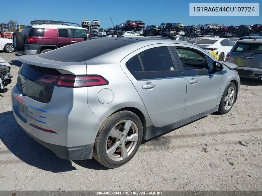 2012 Chevrolet Volt VIN: 1G1RA6E44CU107724 Lot: 40550941