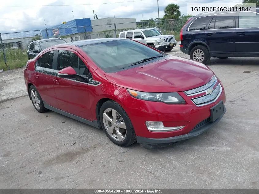 2012 Chevrolet Volt VIN: 1G1RD6E46CU114844 Lot: 40554200