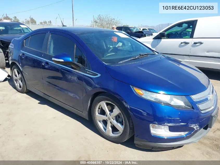 2012 Chevrolet Volt VIN: 1G1RE6E42CU123053 Lot: 40566357