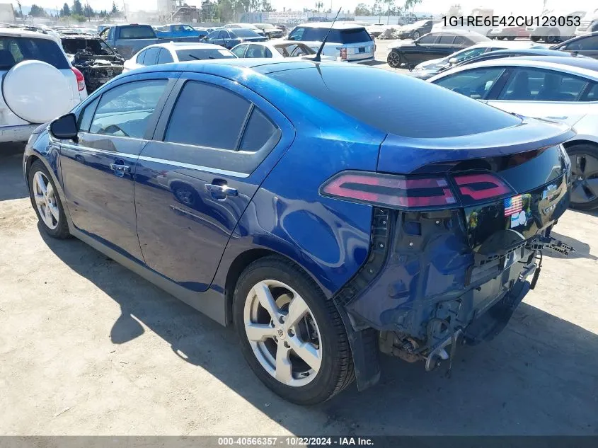 2012 Chevrolet Volt VIN: 1G1RE6E42CU123053 Lot: 40566357