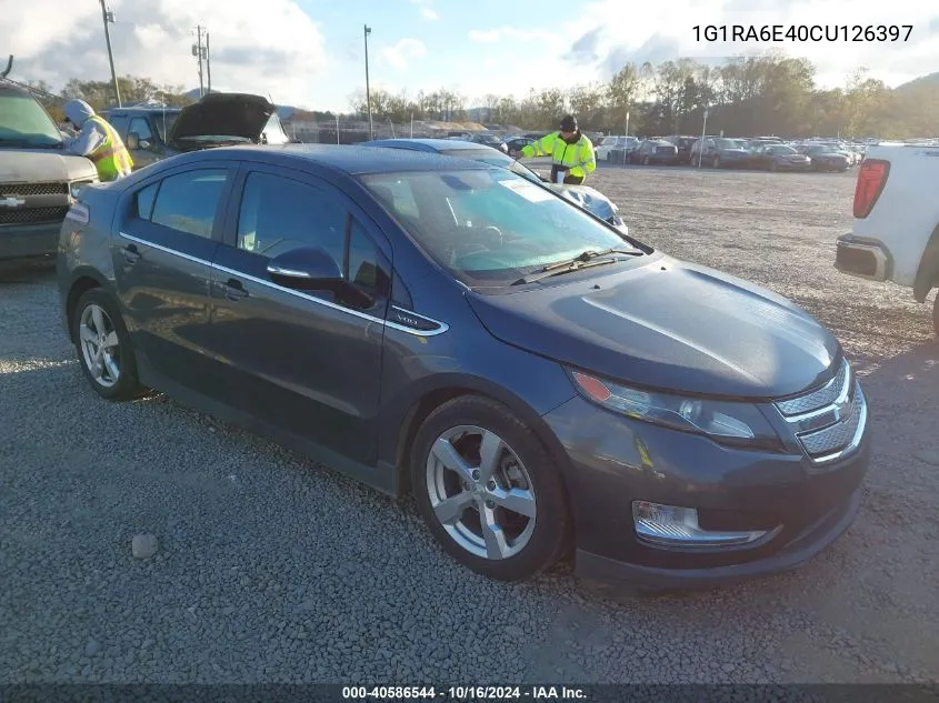 2012 Chevrolet Volt VIN: 1G1RA6E40CU126397 Lot: 40586544