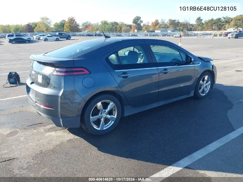 2012 Chevrolet Volt VIN: 1G1RB6E48CU128105 Lot: 40614620