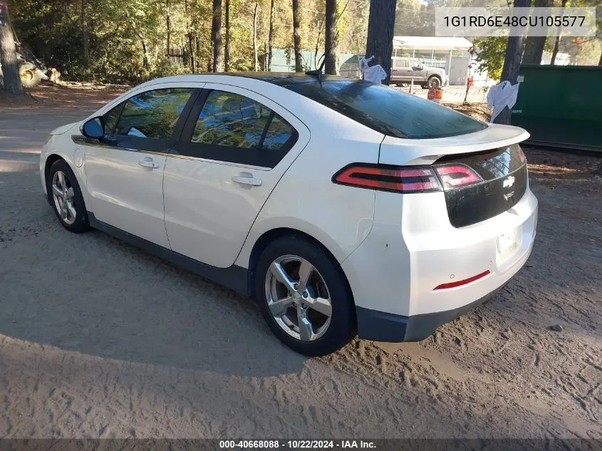 2012 Chevrolet Volt VIN: 1G1RD6E48CU105577 Lot: 40668088