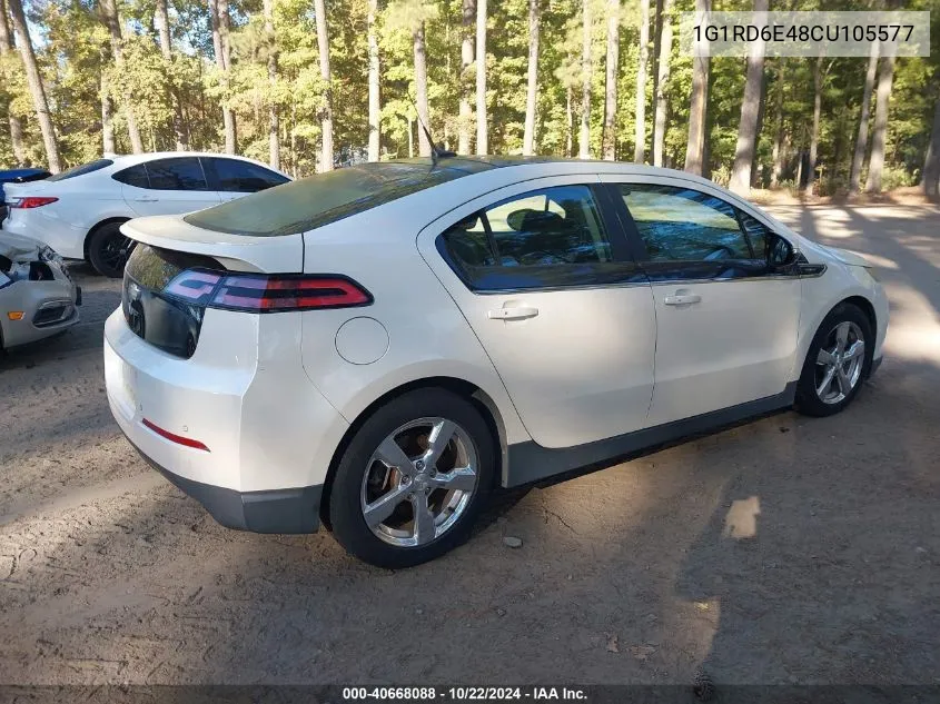 2012 Chevrolet Volt VIN: 1G1RD6E48CU105577 Lot: 40668088