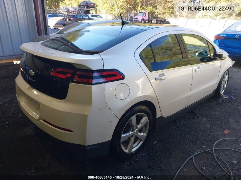 2012 Chevrolet Volt VIN: 1G1RD6E44CU122490 Lot: 40683145