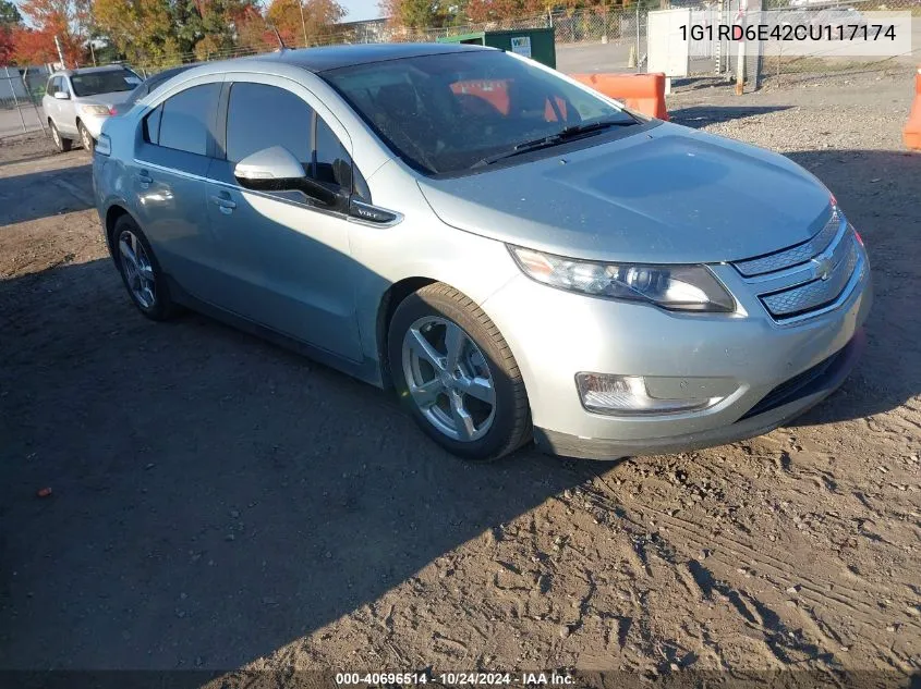 2012 Chevrolet Volt VIN: 1G1RD6E42CU117174 Lot: 40696514