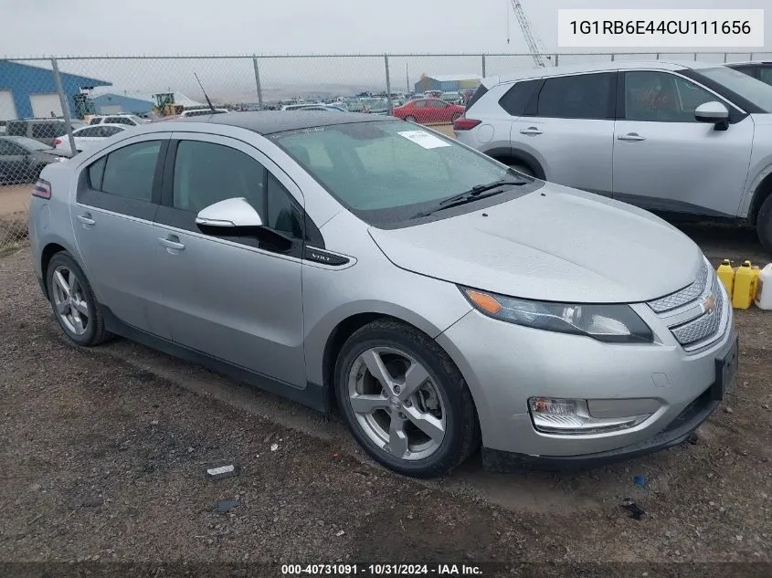 2012 Chevrolet Volt VIN: 1G1RB6E44CU111656 Lot: 40731091